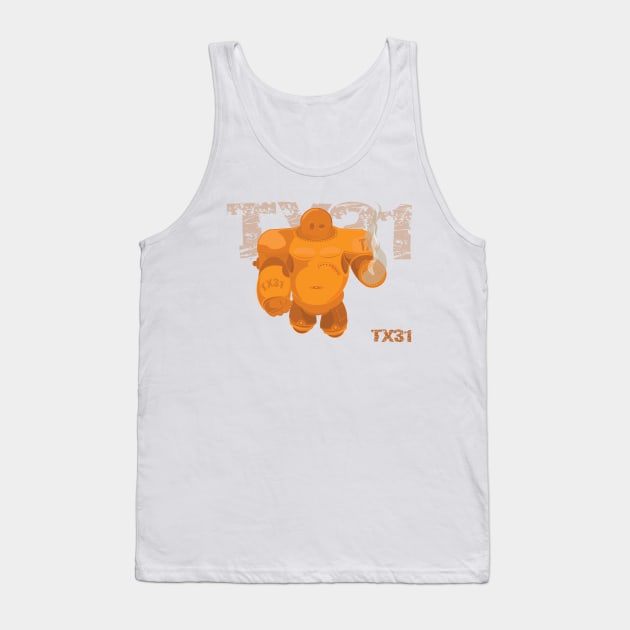 Robot TX31, Droid, Mecha Tank Top by ThinkMossGraphics